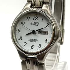 작동 ELGIN TITANIUM 태양 시계 1P 다이어 FK-1224-C