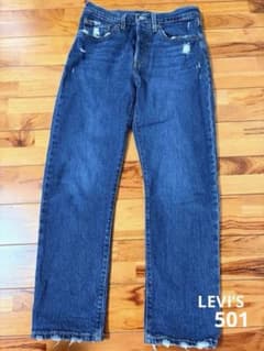 LEVI'Sリーバイス 501 インディゴカラー　ネイビーデニム　W26 L26のサムネイル