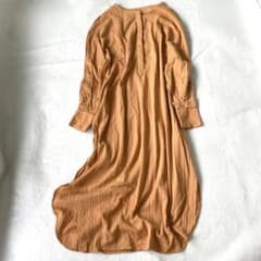 LAGUNAMOON シャツワンピース 抜き襟 コットン カラミストライプのサムネイル