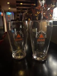 Bass Pale Ale パブスタイルグラス ハーフパイントペア2個セットのサムネイル