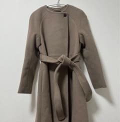 EPOCA エポカ カメリア エアリーウールコート ロング丈 ノーカラー 38