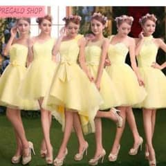 パステルイエローパーティードレスのサムネイル