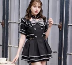 Liz Lisa Choker Trench-Like Set-Up, Black