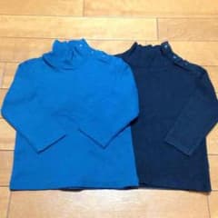 なちょろ様専用 UNIQLO タートル2枚組 80センチのサムネイル