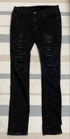 mnml ミニマル X165 Paisley Stretch Denim 34 - メルカリ