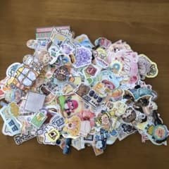 ハンドメイドフレークシール500枚&ステッカー21枚のサムネイル