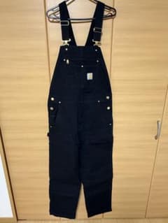 Carhartt R01 オーバーオール ブラック 34x32 - メルカリ
