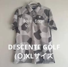 DESCENTE GOLF グレー カモフラ ポロシャツ O - メルカリ
