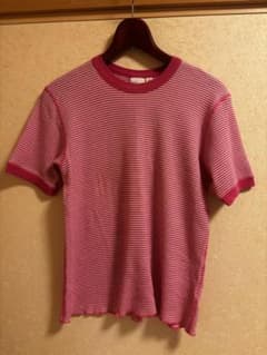 beamsboy Healthknit 半袖カットソー ピンク×ホワイトのサムネイル