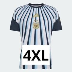  ワールドカップ　アルゼンチン代表 プレマッチシャツ　Mサイズ adidas ワールドカップ アルゼンチン代表 プレマッチシャツ 4XLサイズ