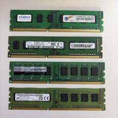 デスクトップ用メモリ DDR3 4GB 4枚セット - メルカリ