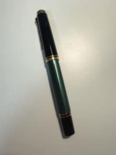 美品】ペリカン 万年筆 スーベレーン M600 緑縞 EF（極細字）14K