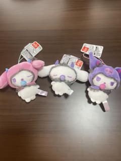 【タグ付き】サンリオ マスコット クロミ　シナモロール　マイメロディ3種セットのサムネイル