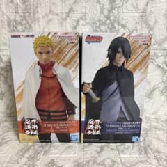 NARUTO BORUTO 忍界列伝 ナルト　サスケ　フィギュア 2種セットのサムネイル