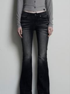 SYNERJYN CAT WASHING DENIM PANTS BLACKのサムネイル