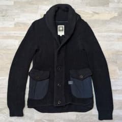 G-STAR RAW キルティング切替 ニットカーディガン M - メルカリ
