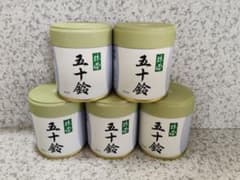 宇治丸久小山園抹茶 五十鈴40g缶【5缶セット】賞味期限2027年1月以降