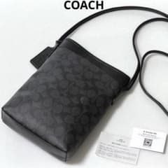美品 COACH シグネチャー 本革 サコッシュ ランヤード ケアカード 美品 COACH シグネチャー 本革 サコッシュ ランヤード ケアカード