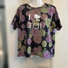 ハローキティ 花柄 Tシャツ 4Lのサムネイル