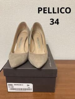 PELLICO ANDREA サイズ34 ポインテッドトゥスエードパンプスのサムネイル