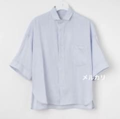 TICCA ティッカ リネン 半袖シャツ サックス - メルカリ