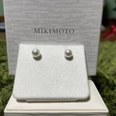 ミキモトK18パールピアス(8ミリ)のサムネイル