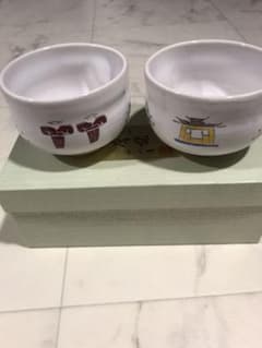 赤膚焼　奈良絵　大塩昭山　湯呑みセット‼️のサムネイル