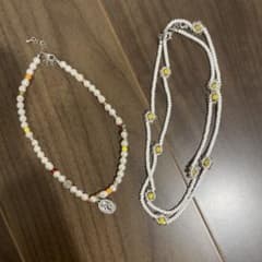 パールとビーズのネックレス2点セットのサムネイル