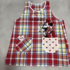 ミニーマウス エプロン チェック柄のサムネイル