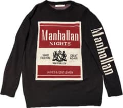 MOUSSY マウジー ニット セーター FREE ブラック ロゴ グラフィックのサムネイル