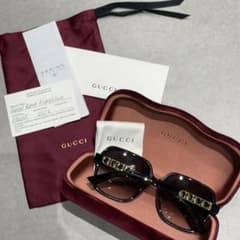 GUCCI グッチ サングラス べっ甲柄 ゴールドロゴ イタリア購入 正規品