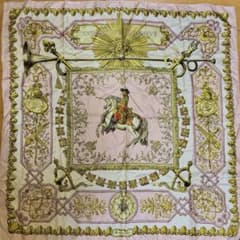 HERMES スカーフ カレ90 LUDOVICUS MAGNUS 大判 美品 ほぼ未使用美品 HERMES カレ90 LUDOVICUS MAGNUSスカーフ | Mercari