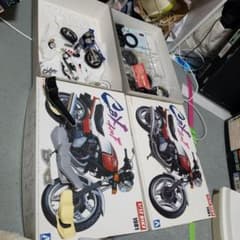 1/12  CBX400F 約3台　レジン3段シート3台分のサムネイル