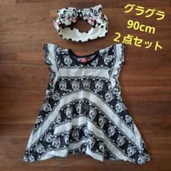 グラグラ♥ヘアバンド、チュニックワンピース、２点セットのサムネイル