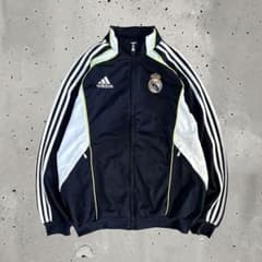 アディダス レアルマドリード 刺繍ロゴ トラックジャケット 90s L