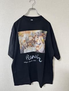 ルノワール Renoir 星月夜 90s ブラック アート 絵画 大判プリント