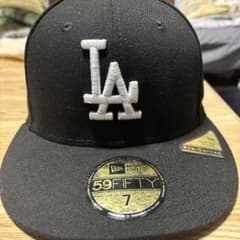 New Era 59FIFTY LA ブラックキャップ サイズ7のサムネイル