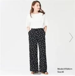 GU ドットプリントイージーパンツRS＋E 新品　Sサイズのサムネイル