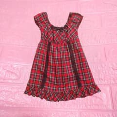 送料¥０♡トゥララ TRALALA リボン付き　ラブリーチェックワンピース 送料¥0♡トゥララ TRALALA リボン付き ラブリーチェックワンピース