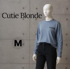 Cutie Blonde C.B. ロゴ入り長袖Tシャツ ブルー Mサイズ♪