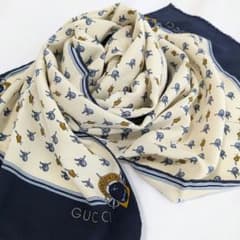✴︎美品✴︎GUCCI グッチ　スカーフ　オールドグッチ　ヴィンテージレア　ストール GUCCI グッチ オールドグッチ スカーフ ストール - メルカリ