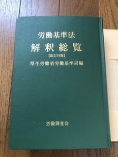 労働基準法解釈総覧　改訂16版のサムネイル
