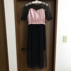 【再値下げ☆彡.。】Ank Rouge♡ ワンピース サテン チュールのサムネイル