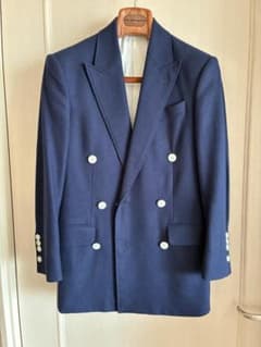 【美品】限定品ハケットロンドン 紺Wブレザー フォックスフランネル 英国製 貴重 m48897122601_1.jpg?1747627102