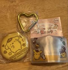 サンリオキャラクターズ クリアケース付き ふわふわクッキー風缶バッジ プリンのサムネイル