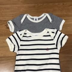 【プチバトー】半袖ロンパース ・80のサムネイル