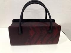 正絹経錦(たてにしき)利休和装バッグ - メルカリ