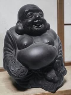 ☆美品 七福神 布袋様 骨董品 縁起物 インテリア 置物 笑門来福 夫婦