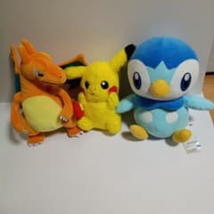 ポケモン ぬいぐるみ 3体セット リザードン ピカチュウ ポッチャマ