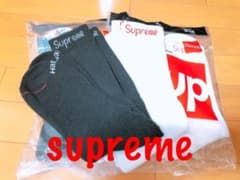 supreme ロングソックス　2足セット　白黒のサムネイル